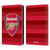 Arsenal FC Crest 2 Training Red Leather Book Wallet Case Cover For Amazon Kindle 11th Gen 6in 2022