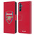 Arsenal FC Crest 2 Full Colour Red Leather Book Wallet Case Cover For Samsung Galaxy A15