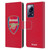 Arsenal FC Crest 2 Full Colour Red Leather Book Wallet Case Cover For Xiaomi 13 Lite 5G