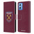 West Ham United FC Crest Full Colour Leather Book Wallet Case Cover For Motorola Moto G54 5G