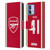 Arsenal FC 2023/24 Players Home Kit Declan Rice Leather Book Wallet Case Cover For Motorola Moto G84 5G