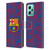 FC Barcelona Crest Patterns Glitch Leather Book Wallet Case Cover For Xiaomi Redmi Note 12 5G
