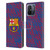 FC Barcelona Crest Patterns Glitch Leather Book Wallet Case Cover For Xiaomi Redmi 12C