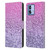 Monika Strigel Glitter Collection Lavender Pink Leather Book Wallet Case Cover For Motorola Moto G84 5G