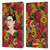 Frida Kahlo Red Florals Portrait Pattern Leather Book Wallet Case Cover For Amazon Fire Max 11 2023