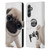 Animal Club International Faces Pug Leather Book Wallet Case Cover For Samsung Galaxy A25 5G