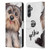 Animal Club International Faces Yorkie Leather Book Wallet Case Cover For Samsung Galaxy A25 5G