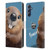 Animal Club International Faces Beaver Leather Book Wallet Case Cover For Samsung Galaxy M54 5G