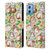 Micklyn Le Feuvre Patterns 2 Guinea Pigs And Daisies In Watercolour On Tan Leather Book Wallet Case Cover For Motorola Moto G54 5G
