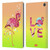emoji® Polygon Flamingo Leather Book Wallet Case Cover For Amazon Fire Max 11 2023