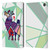 Grace Illustration Llama Cubist Leather Book Wallet Case Cover For Amazon Fire Max 11 2023