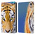 Aimee Stewart Animals Tiger Lily Leather Book Wallet Case Cover For Amazon Fire 7 2022