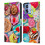 Aimee Stewart Colourful Sweets Cupcakes And Cocoa Leather Book Wallet Case Cover For Motorola Moto G84 5G