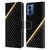 Alyn Spiller Carbon Fiber Gold Leather Book Wallet Case Cover For Motorola Moto G14