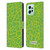 P.D. Moreno Patterns Lime Green Leather Book Wallet Case Cover For Xiaomi Redmi 12