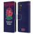 England Rugby Union 2016/17 The Rose Alternate Kit Leather Book Wallet Case Cover For Samsung Galaxy A24 4G / M34 5G