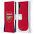Arsenal FC 2024/25 Crest Kit Home Leather Book Wallet Case Cover For LG K22