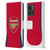 Arsenal FC 2024/25 Crest Kit Home Leather Book Wallet Case Cover For Motorola Moto Edge 40
