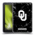 University of Oklahoma OU The University of Oklahoma Black And White Marble Soft Gel Case for Amazon Fire 7 2022