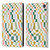 Ninola Checker Pattern Nostalgic Squares Leather Book Wallet Case Cover For Amazon Fire 7 2022