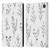 Anis Illustration Wildflowers White Leather Book Wallet Case Cover For Amazon Fire 7 2022