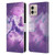 Random Galaxy Space Unicorn Ride Purple Galaxy Cat Leather Book Wallet Case Cover For Motorola Moto G Stylus 5G 2023