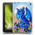 Stanley Morrison Art Blue Sapphire Dragon & Flowers Soft Gel Case for Amazon Fire 7 2022