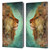 Jena DellaGrottaglia Animals Lion Leather Book Wallet Case Cover For Amazon Fire Max 11 2023