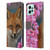 Ash Evans Animals Fox Peonies Leather Book Wallet Case Cover For Xiaomi Redmi 12