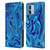 Suzan Lind Marble Blue Leather Book Wallet Case Cover For Motorola Moto G84 5G