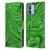 Suzan Lind Marble Emerald Green Leather Book Wallet Case Cover For Motorola Moto G84 5G