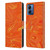 Suzan Lind Marble 2 Honey Orange Leather Book Wallet Case Cover For Motorola Moto G14