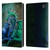 Rose Khan Dragons Green And Blue Leather Book Wallet Case Cover For Amazon Fire 7 2022