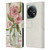 Haley Bush Floral Painting Pink Vase Leather Book Wallet Case Cover For OnePlus 11 5G