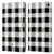Haley Bush Pattern Painting Buffalo Check Black Leather Book Wallet Case Cover For Amazon Fire Max 11 2023
