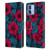 Katerina Kirilova Floral Patterns Red Hibiscus Leather Book Wallet Case Cover For Motorola Moto G84 5G