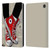 LouiJoverArt Red Ink Shoes Leather Book Wallet Case Cover For Amazon Fire 7 2022