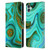 UtArt Malachite Emerald Liquid Gem Leather Book Wallet Case Cover For Samsung Galaxy M04 5G / A04e