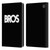 BROS Logo Art Text Leather Book Wallet Case Cover For Amazon Fire 7 2022