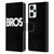 BROS Logo Art Text Leather Book Wallet Case Cover For Xiaomi Redmi Note 12T