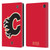 NHL Calgary Flames Oversized Leather Book Wallet Case Cover For Amazon Fire 7 2022