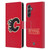 NHL Calgary Flames Plain Leather Book Wallet Case Cover For Samsung Galaxy A25 5G