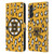 NHL Boston Bruins Leopard Patten Leather Book Wallet Case Cover For Samsung Galaxy A24 4G / M34 5G