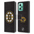 NHL Boston Bruins Plain Leather Book Wallet Case Cover For Xiaomi Redmi Note 12 5G