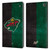NHL Minnesota Wild Half Distressed Leather Book Wallet Case Cover For Amazon Fire Max 11 2023