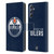 NHL Edmonton Oilers Plain Leather Book Wallet Case Cover For Samsung Galaxy M54 5G