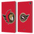 NHL Ottawa Senators Plain Leather Book Wallet Case Cover For Amazon Fire Max 11 2023
