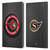 NHL Ottawa Senators Puck Texture Leather Book Wallet Case Cover For Amazon Fire Max 11 2023