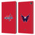 NHL Washington Capitals Plain Leather Book Wallet Case Cover For Amazon Fire Max 11 2023