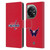 NHL Washington Capitals Plain Leather Book Wallet Case Cover For OnePlus 11 5G